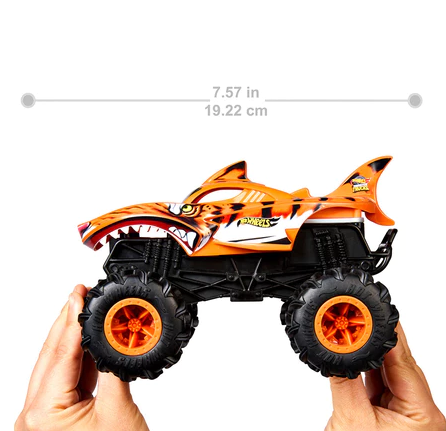 Toys Kingdom Hot Wheels Monster Trucks Tiger Shark Remote Control 1:23